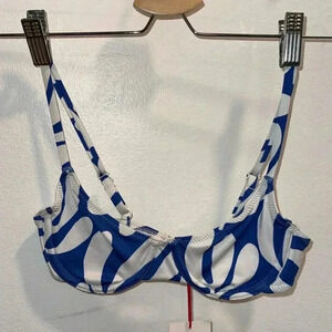 Solid & Striped The Eva Top - Azure Leaf Print